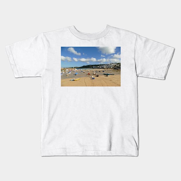 St Ives, Cornwall Kids T-Shirt by Chris Petty